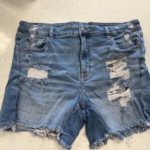 Distressed Denim Women Shorts